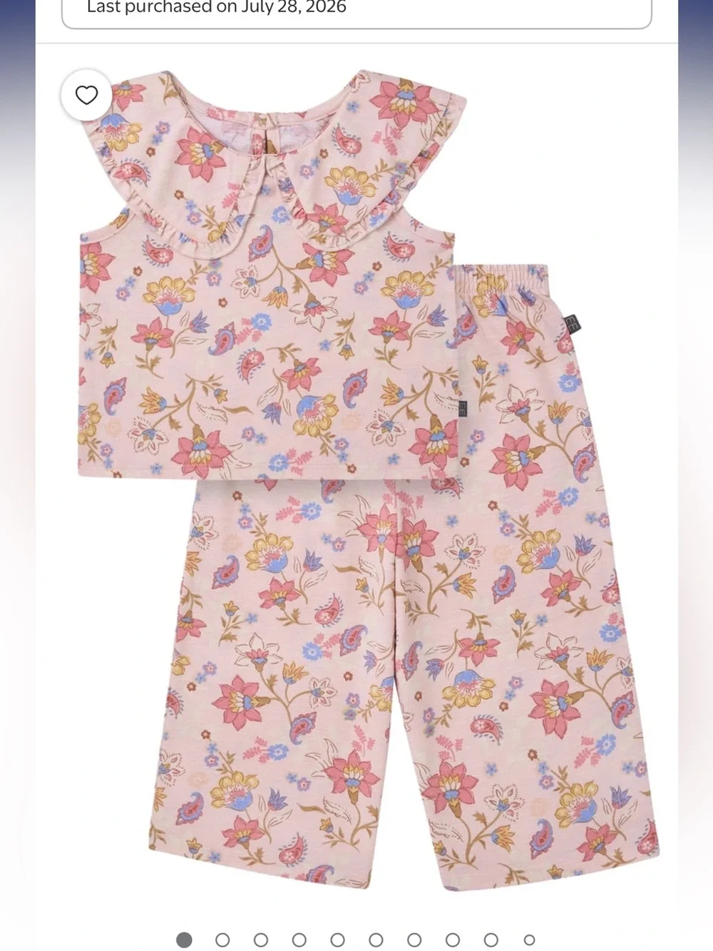 Modern Moments by Gerber Toddler Girl Smocked Top and Pant Outfit, 12M, NWT